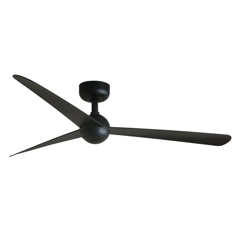 SFERA M VENTILATORE DA SOFFITTO D125 CM BIANCO O NERO 3 PALE CON TELECOMANDO INCLUSO FARO VENTILATORI - Cristalensi Shop Online