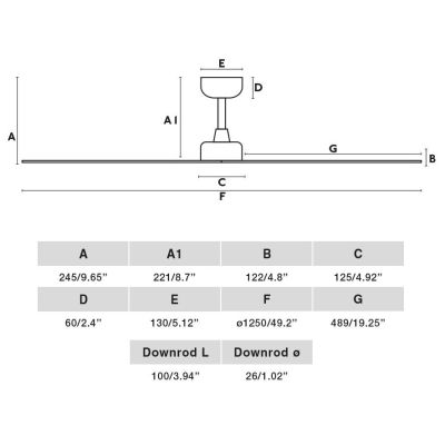 MARINE M VENTILATORE DA SOFFITTO D125 CM IP44 BIANCO O MARRONE 3 PALE CON TELECOMANDO INCLUSO FARO VENTILATORI - Cristalensi Sho