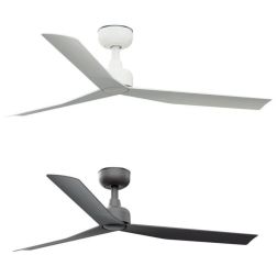 MARINE M VENTILATORE DA SOFFITTO D125 CM IP44 BIANCO O MARRONE 3 PALE CON TELECOMANDO INCLUSO FARO VENTILATORI - Cristalensi Sho