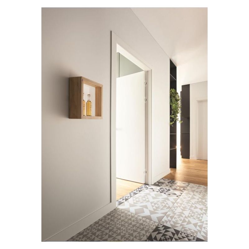 3471-22 WINDOW APPLIQUE DA ARREDO MODERNA QUADRATA BIANCA O QUERCIA LED 29W DI FABAS LUCE Fabas Luce - Cristalensi Shop Online