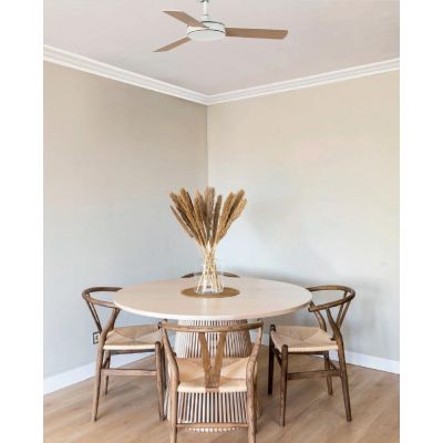 MINI MALLORCA VENTILATORE A SOFFITTO BIANCO D106 CM SENZA LUCE 3 PALE CON TELECOMANDO INCLUSO FARO VENTILATORI - Cristalensi Sho