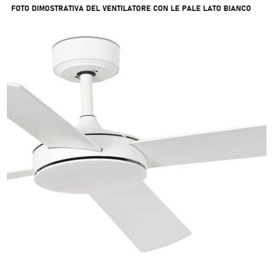 MINI MALLORCA VENTILATORE A SOFFITTO BIANCO D106 CM SENZA LUCE 3 PALE CON TELECOMANDO INCLUSO FARO VENTILATORI - Cristalensi Sho
