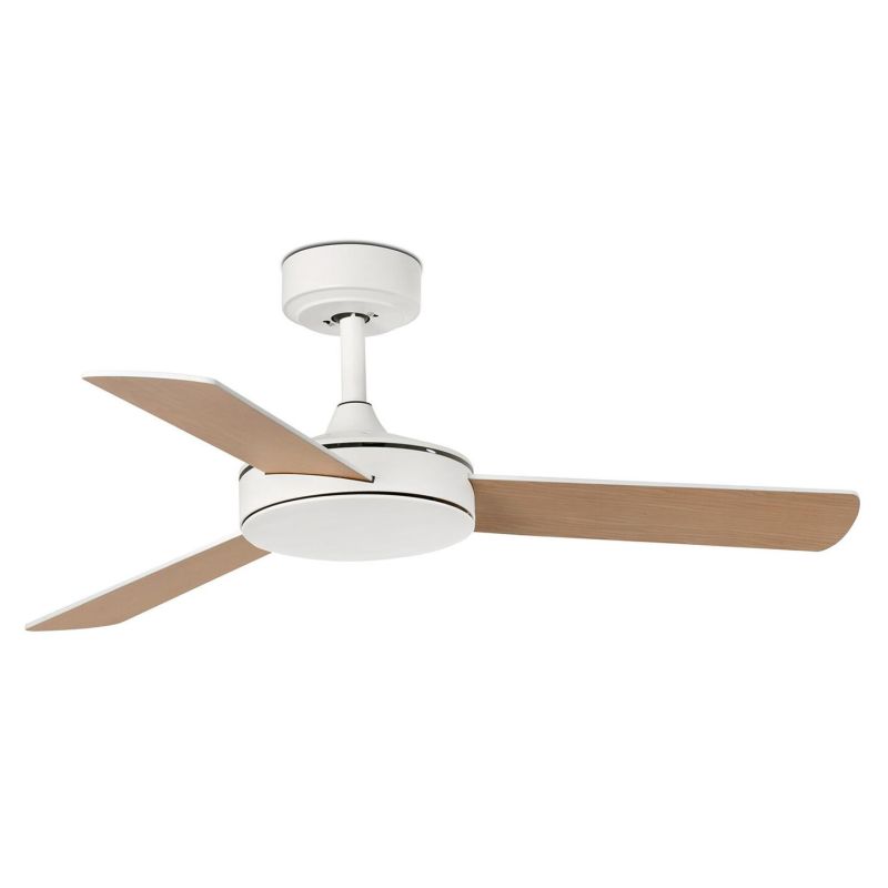 MINI MALLORCA VENTILATORE A SOFFITTO BIANCO D106 CM SENZA LUCE 3 PALE CON TELECOMANDO INCLUSO FARO VENTILATORI - Cristalensi Sho