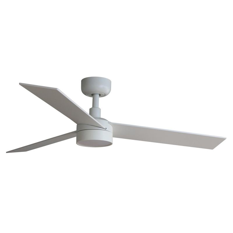 RUDDER S VENTILATORE DA SOFFITTO D106 CM LUCE LED 18W 2 FINITURE 3 PALE E TELECOMANDO INCLUSO FARO VENTILATORI - Cristalensi Sho