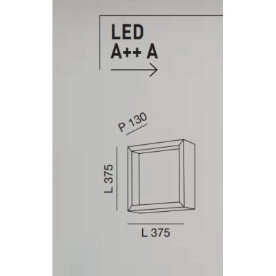 3471-22 WINDOW APPLIQUE DA ARREDO MODERNA QUADRATA BIANCA O QUERCIA LED 29W DI FABAS LUCE Fabas Luce - Cristalensi Shop Online