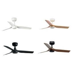 MINI PUNT S VENTILATORE D90 CM SENZA LUCE 4 FINITURE COLORE 3 PALE CON TELECOMANDO INCLUSO FARO VENTILATORI - Cristalensi Shop O