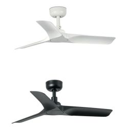 HEY S VENTILATORE D90 CM SENZA LUCE BIANCO O NERO 3 PALE CON TELECOMANDO INCLUSO FARO VENTILATORI - Cristalensi Shop Online