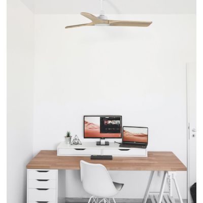 HEYWOOD S VENTILATORE DA SOFFITTO D90 CM SENZA LUCE 2 FINITURE 3 PALE E TELECOMANDO INCLUSO FARO VENTILATORI - Cristalensi Shop