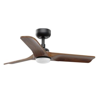 HEYWOOD S VENTILATORE DA SOFFITTO D90 CM LUCE LED 10W 2 FINITURE 3 PALE E TELECOMANDO INCLUSO FARO VENTILATORI - Cristalensi Sho