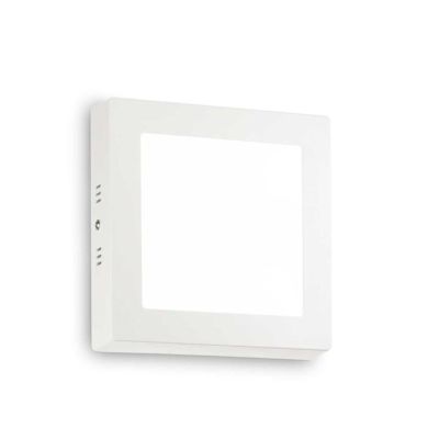 PLAFONIERA MODERNA QUADRATA 4 MISURE CON LED INTEGRATO LUCE 3000K O 4000K BIANCA ECONOMICA Ideal Lux - Cristalensi Shop Online