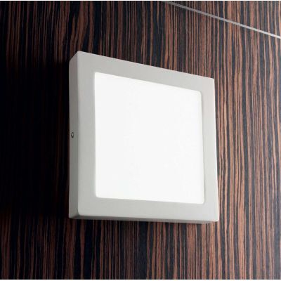 PLAFONIERA MODERNA QUADRATA 4 MISURE CON LED INTEGRATO LUCE 3000K O 4000K BIANCA ECONOMICA Ideal Lux - Cristalensi Shop Online