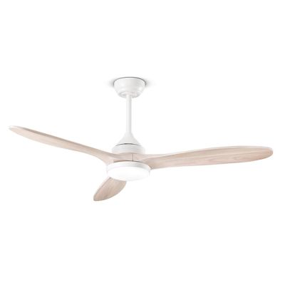TRIADE VENTILATORE 3 PALE D130 CM LUCE LED 18W CCT 3000-4000-6000K 2 COLORI TELECOMANDO INCLUSO Perenz - Cristalensi Shop Online