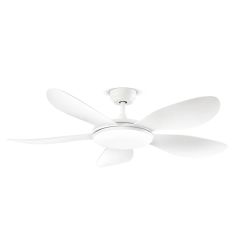 SMARTI VENTILATORE BIANCO 5 PALE D130 CM LUCE LED 36W CCT 3000-4000-6000K TELECOMANDO INCLUSO Perenz - Cristalensi Shop Online 2