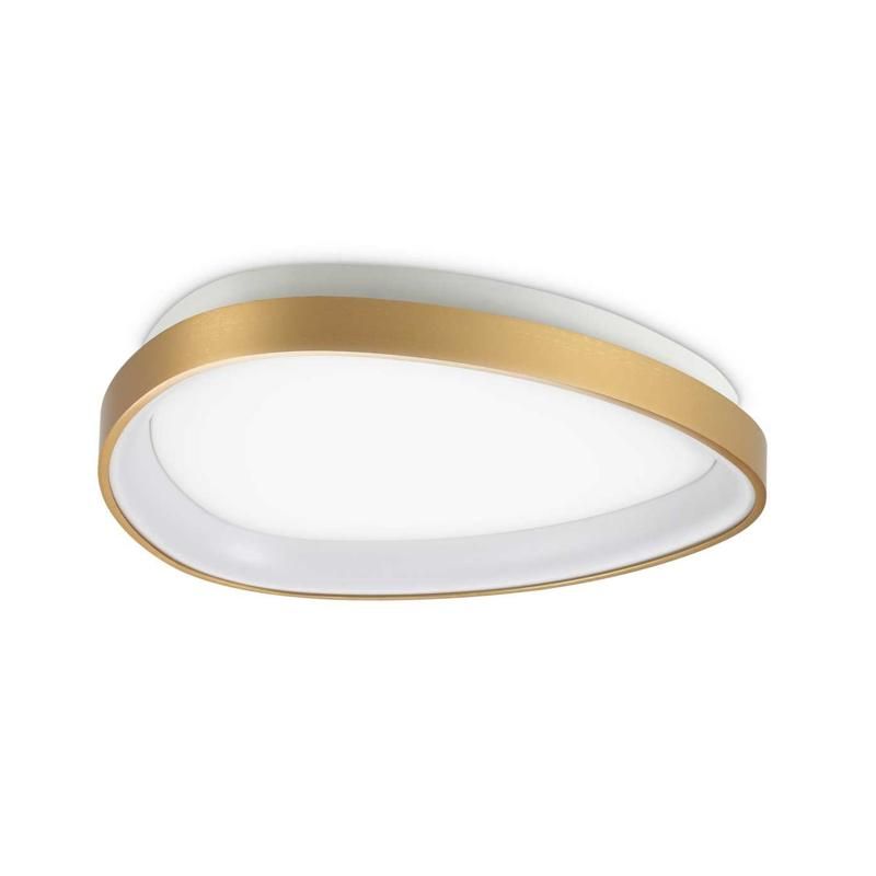 PLAFONIERA MODERNA OVALE IN 3 MISURE LED INTEGRATO LUCE 3000K IN METALLO 3 COLORI CRISTALENSI - Cristalensi Shop Online