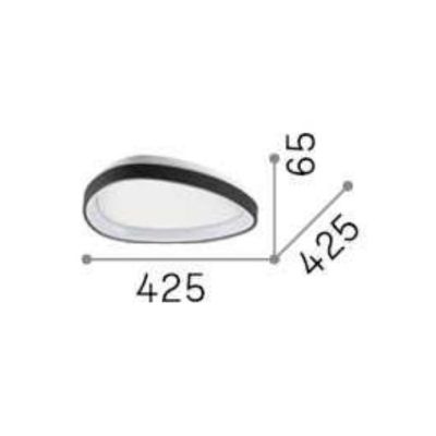PLAFONIERA MODERNA OVALE IN 3 MISURE LED INTEGRATO LUCE 3000K IN METALLO 3 COLORI CRISTALENSI - Cristalensi Shop Online