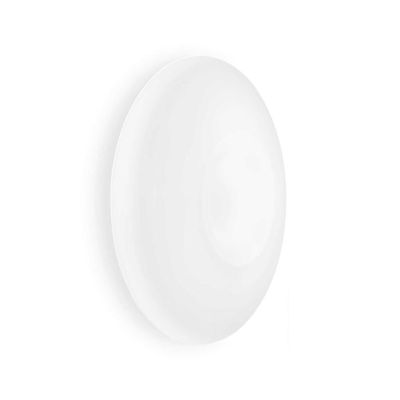 PLAFONIERA IN VETRO BIANCO 3 MISURE DESIGN MODERNO CON LAMPADINE ATTACCO E27 CRISTALENSI - Cristalensi Shop Online