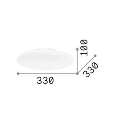 PLAFONIERA OVALE IN VETRO BIANCO SOFFIATO 4 MISURE MODERNA LAMPADINE ATTACCO E27 CRISTALENSI - Cristalensi Shop Online