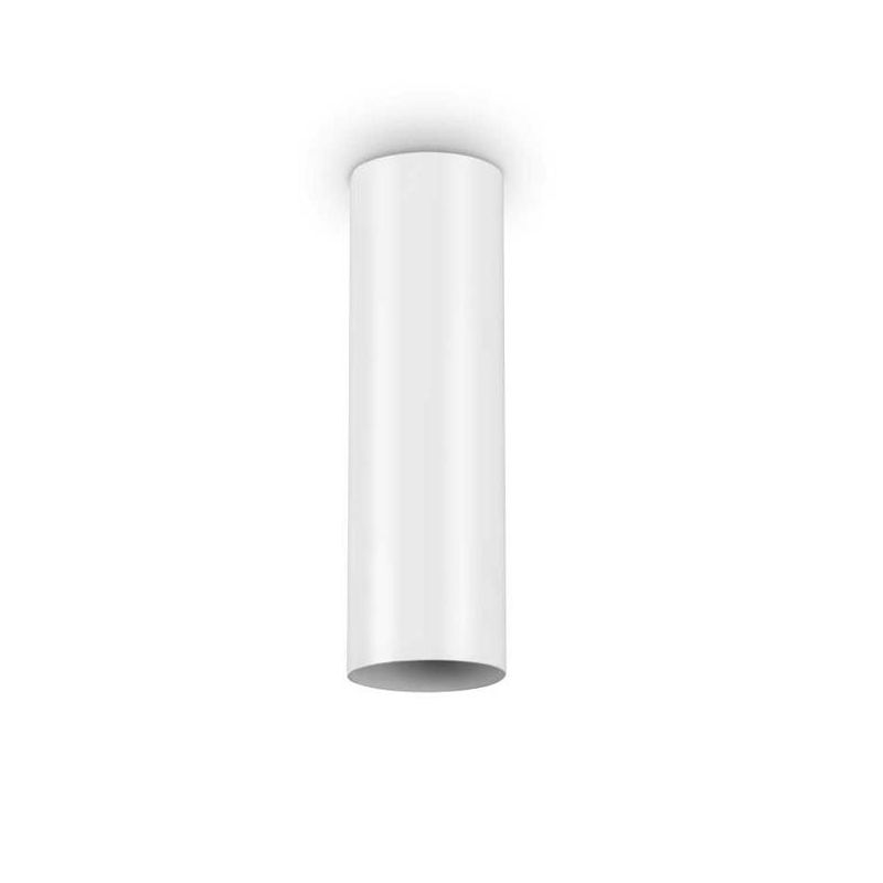 LOOK PICCOLA LAMPADA DA SOFFITTO FORMA A CILINDRO ALTEZZA CM 20 IN METALLO BIANCO NERO O OTTONE Ideal Lux - Cristalensi Shop Onl