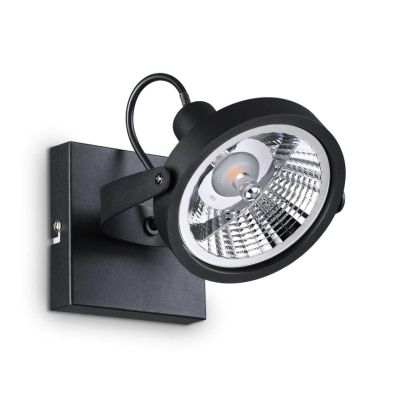 GLIM FARETTO DA SOFFITTO AD 1 LUCE CON LED GU10 ORIENTABILE IN METALLO BIANCO O NERO Ideal Lux - Cristalensi Shop Online