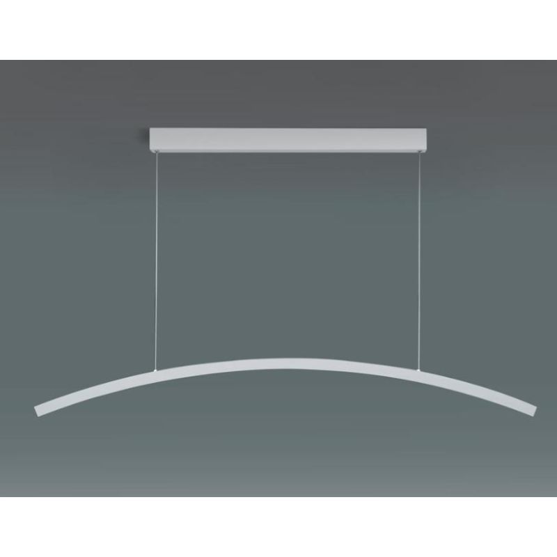 BOW SOSPENSIONE MODERNA AD ARCO LED 30W LUCE 3000K/4000K ALLUMINIO SABBIA,BIANCA O NERA Vivida International - Cristalensi Shop 