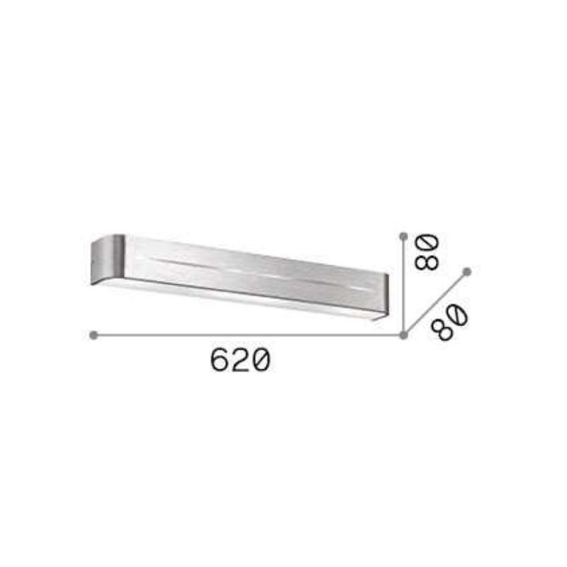 POSTA APPLIQUE RETTANGOLO 3 MISURE IN METALLO BIANCO O ALLUMINIO BIEMISSIONE DI LUCE 2 COLORI Ideal Lux - Cristalensi Shop Onlin