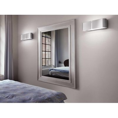 APPLIQUE MODERNA IN METALLO CON BIEMISSIONE DI LUCE IN 5 FINITURE COLORE CRISTALENSI - Cristalensi Shop Online