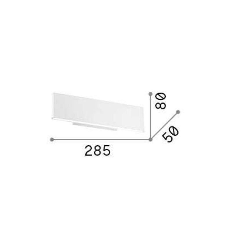 APPLIQUE A LED IN ALLUMINIO BIANCO O NERO 12W 1100 LUMEN LUCE SOPRA SOTTO CRISTALENSI - Cristalensi Shop Online
