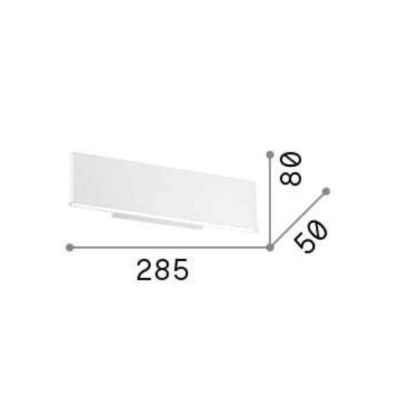 APPLIQUE A LED IN ALLUMINIO BIANCO O NERO 12W 1100 LUMEN LUCE SOPRA SOTTO CRISTALENSI - Cristalensi Shop Online