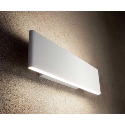 APPLIQUE A LED IN ALLUMINIO BIANCO O NERO 12W 1100 LUMEN LUCE SOPRA SOTTO CRISTALENSI - Cristalensi Shop Online