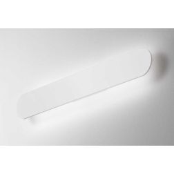APPLIQUE MODERNA CON DESIGN OVALE 2 MISURE LED INTEGRATO ALLUMINIO BIANCO NERO O OTTONE SATINATO CRISTALENSI - Cristalensi Shop