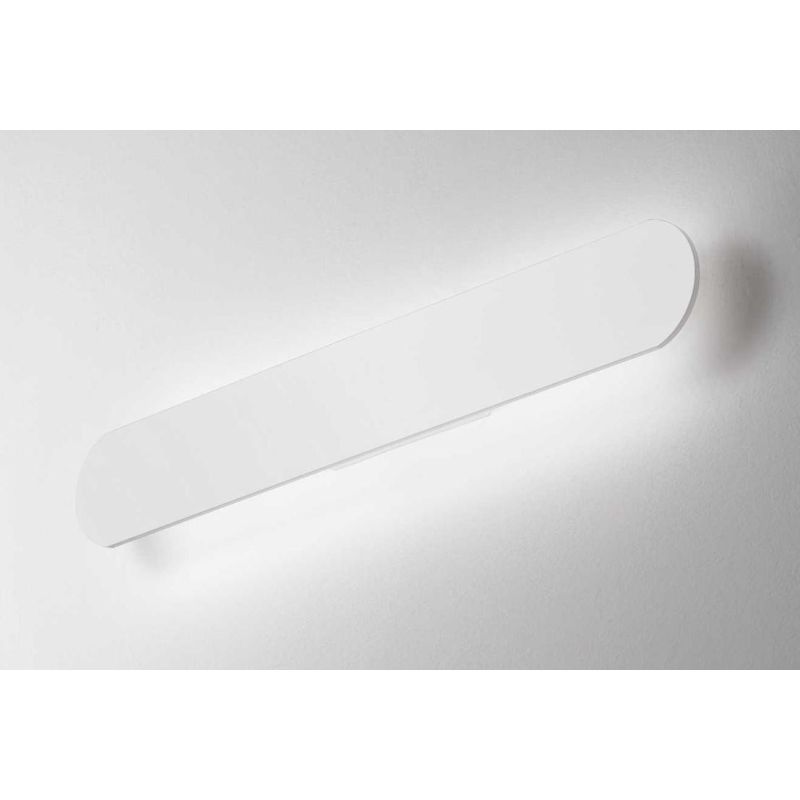 APPLIQUE MODERNA CON DESIGN OVALE 2 MISURE LED INTEGRATO ALLUMINIO BIANCO NERO O OTTONE SATINATO CRISTALENSI - Cristalensi Shop