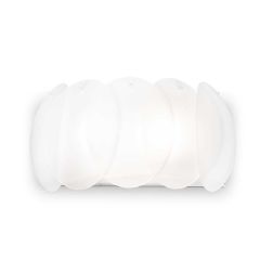 APPLIQUE MODERNA CON VETRI SATINATI BIANCHI DESIGN MODERNO LAMPADINE ATTACCO E27 CRISTALENSI - Cristalensi Shop Online