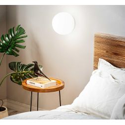 APPLIQUE PLAFONIERA 2 MISURE CON DIFFUSORE A SFERA IN VETRO BIANCO SOFFIATO CRISTALENSI - Cristalensi Shop Online 2