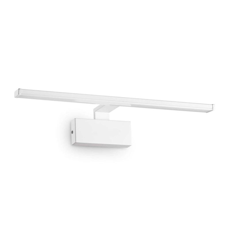 APPLIQUE DA SPECCHIO SQUADRATO 2 MISURE METALLO BIANCO,CROMO O OTTONE LED INTEGRATO LUCE 3000K CRISTALENSI - Cristalensi Shop On