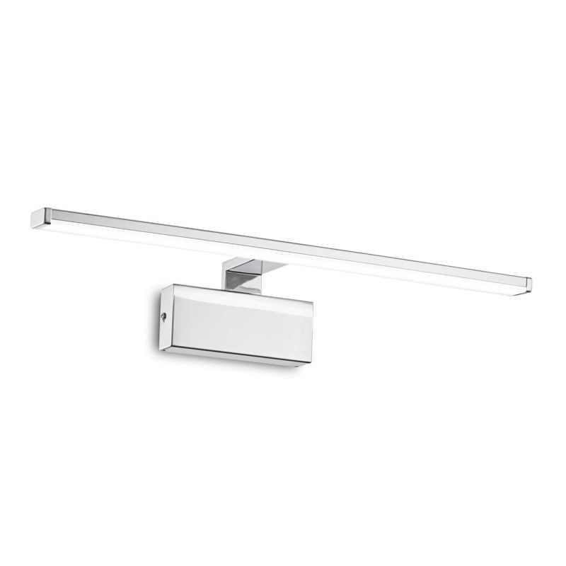 APPLIQUE DA SPECCHIO SQUADRATO 2 MISURE METALLO BIANCO,CROMO O OTTONE LED INTEGRATO LUCE 3000K CRISTALENSI - Cristalensi Shop On