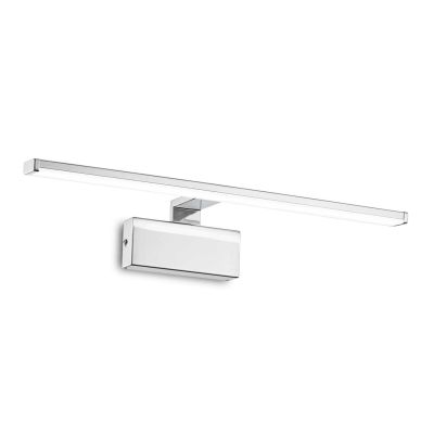 APPLIQUE DA SPECCHIO SQUADRATO 2 MISURE METALLO BIANCO,CROMO O OTTONE LED INTEGRATO LUCE 3000K CRISTALENSI - Cristalensi Shop On