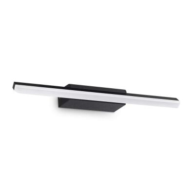 LAMPADA DA SPECCHIO 2 MISURE METALLO CROMO,NERO O BIANCO IP44 LED INTEGRATO LUCE 3000K CRISTALENSI - Cristalensi Shop Online