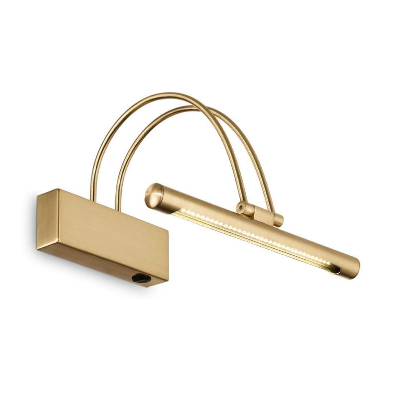 BOW APPLIQUE DA SPECCHIO 3 MISURE ORIENTABILE METALLO 3 COLORI LED INTEGRATO LUCE 3000K INTERRUTTORE ON/OFF Ideal Lux - Cristale