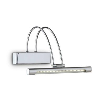 BOW APPLIQUE DA SPECCHIO 3 MISURE ORIENTABILE METALLO 3 COLORI LED INTEGRATO LUCE 3000K INTERRUTTORE ON/OFF Ideal Lux - Cristale