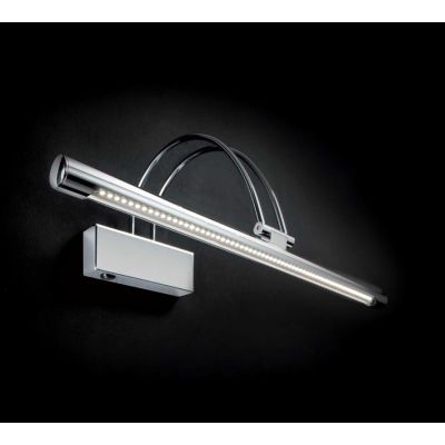 BOW APPLIQUE DA SPECCHIO 3 MISURE ORIENTABILE METALLO 3 COLORI LED INTEGRATO LUCE 3000K INTERRUTTORE ON/OFF Ideal Lux - Cristale