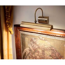 APPLIQUE CLASSICO DA SOPRA SPECCHIO O QUADRO IN METALLO BRUNITO CON LAMPADINE CRISTALENSI - Cristalensi Shop Online