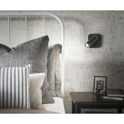 PICCOLA APPLIQUE ORIENTABILE QUADRATA CON SNODO LED 3,5W LUCE 3000K IN METALLO 4 COLORI CRISTALENSI - Cristalensi Shop Online