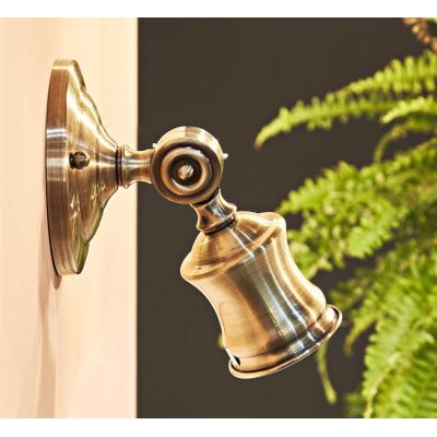 LAMPADA DA PARETE STILE VINTAGE PICCOLA IN METALLO CON CORPO LUCE INCLINABILE CRISTALENSI - Cristalensi Shop Online