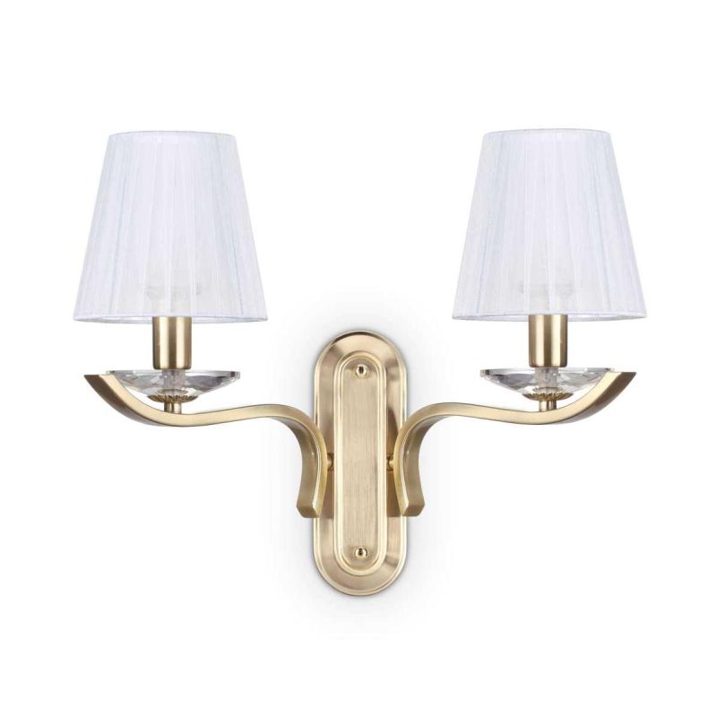 APPLIQUE CLASSICA IN METALLO CROMO OPPURE OTTONE CON PARALUMI IN ORGANZA BIANCHI CRISTALENSI - Cristalensi Shop Online