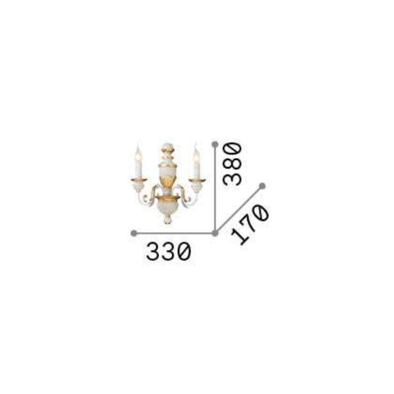 FIRENZE AP2 APPLIQUE IN STILE CLASSICO Ideal Lux - Cristalensi Shop Online