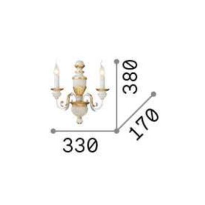 FIRENZE AP2 APPLIQUE IN STILE CLASSICO Ideal Lux - Cristalensi Shop Online