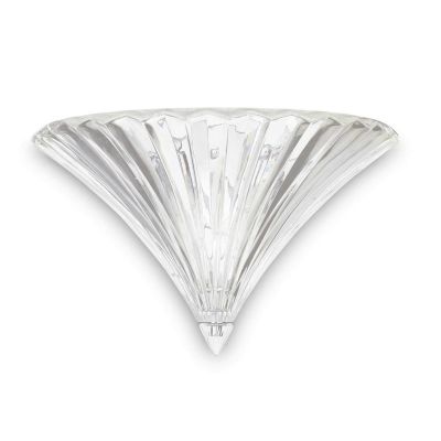 LAMPADA DA PARETE CLASSICA ED ELEGANTE IN VETRO TRASPARENTE O ORO SFACCETTATO LARGHEZZA CM 38 CRISTALENSI - Cristalensi Shop Onl