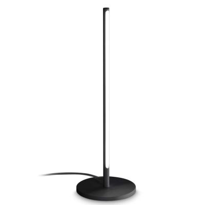 LAMPADA DA TAVOLO MODERNA IN METALLO BIANCO, OTTONE O NERO LED 10.5W LUCE 3000K ALTEZZA CM 47 CRISTALENSI - Cristalensi Shop Onl