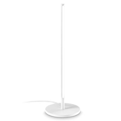 LAMPADA DA TAVOLO MODERNA IN METALLO BIANCO, OTTONE O NERO LED 10.5W LUCE 3000K ALTEZZA CM 47 CRISTALENSI - Cristalensi Shop Onl