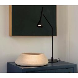 LAMPADA DA TAVOLO ORIENTABILE H65 CM LED 6.5W LUCE 3000K TOUCH DIMMER METALLO IN 3 COLORI CRISTALENSI - Cristalensi Shop Online